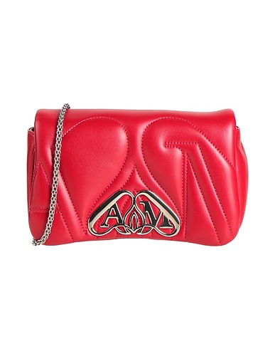 MCQUEEN Across-body bag ROSSO Leather
