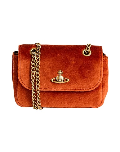 VIVIENNE WESTWOOD Borsa a spalla Ruggine 100% Cotone