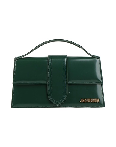 JACQUEMUS Bolso de mano Verde oscuro 100% Piel de ternera