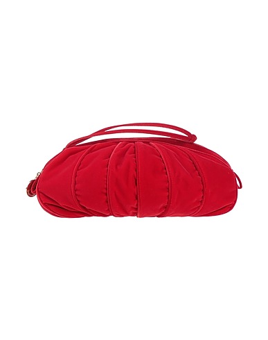 EMPORIO ARMANI Handbag Red 100% Polyester, Cow leather