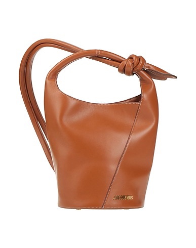 JACQUEMUS Handbag Brown Cow leather