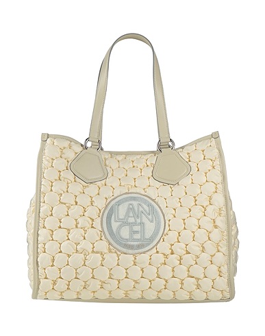 LANCEL Handtasche Elfenbein Gewebefasern, Vachette