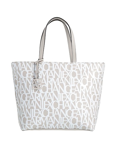 ARMANI EXCHANGE Bolso de mano GRIGIO CHIARO 100% Poliéster, Poliuretano untado