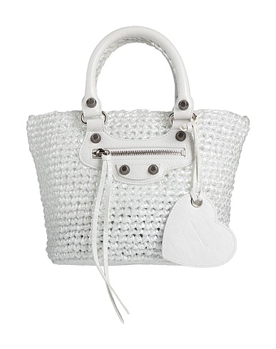 BALENCIAGA Handbag White Plastic