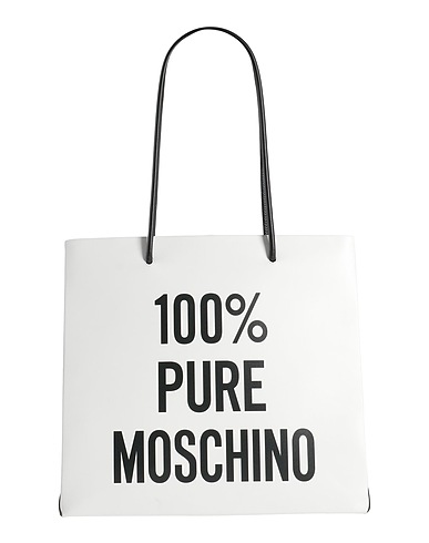 MOSCHINO Shoulder bag White Leather