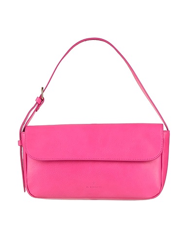 IL BISONTE Handbag Fuchsia Leather