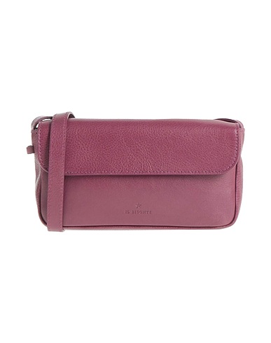 IL BISONTE Cross-body bags Plum Leather