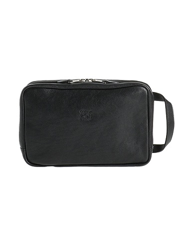IL BISONTE Handbag Black Leather