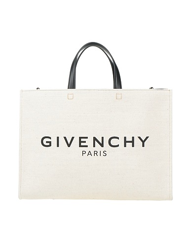 GIVENCHY Handbag Ivory 58% Cotton, 38% Linen, 4% Polyurethane