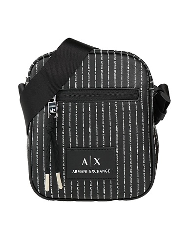 ARMANI EXCHANGE Across-body bag Black 100% Polyester, Polyurethane coated