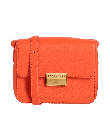 CARACTÈRE Across-body bag Rust 100% Polyurethane