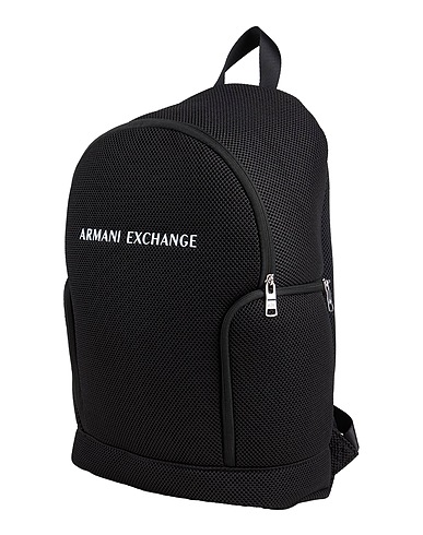 ARMANI EXCHANGE Backpacks Black 100% Polyester