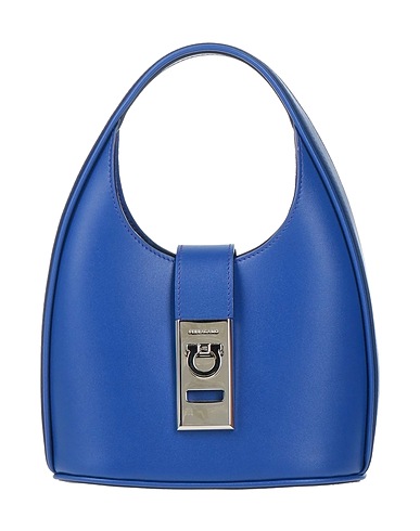 FERRAGAMO Handbag Blue Leather