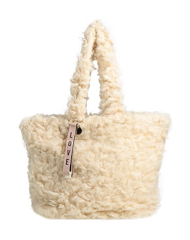 RED(V) Schultertasche Elfenbein Gewebefasern