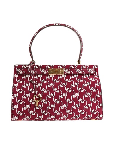 TORY BURCH Handbag Burgundy Leather