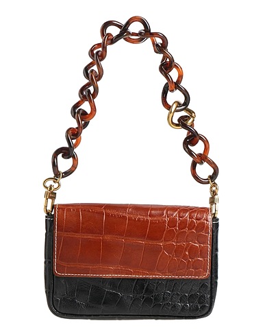 STAUD ハンドバッグ ブラウン 牛革 100%