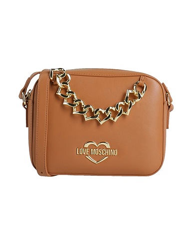 LOVE MOSCHINO Cross-body bags Camel Polyurethane