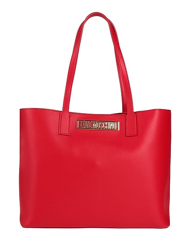 LOVE MOSCHINO Bolso de mano Rojo 100% Poliuretano