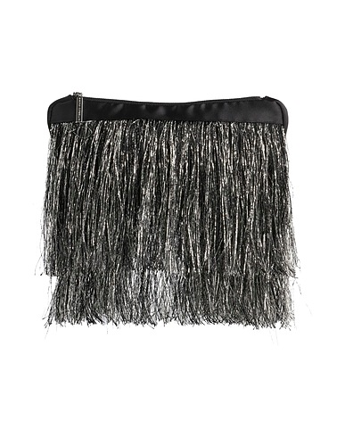 SIMONA CORSELLINI Handtasche Schwarz 96% Polyester, 4% Elastan