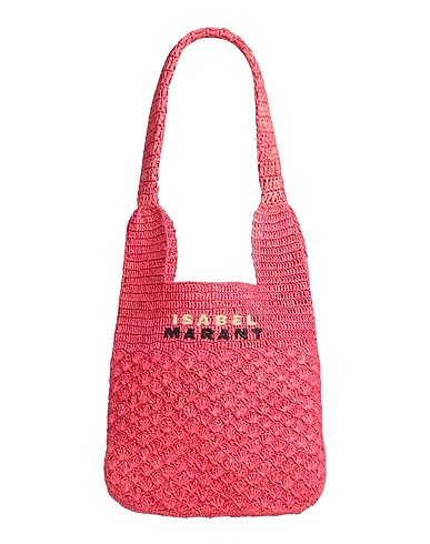 ISABEL MARANT Shoulder bag Magenta 100% Natural raffia