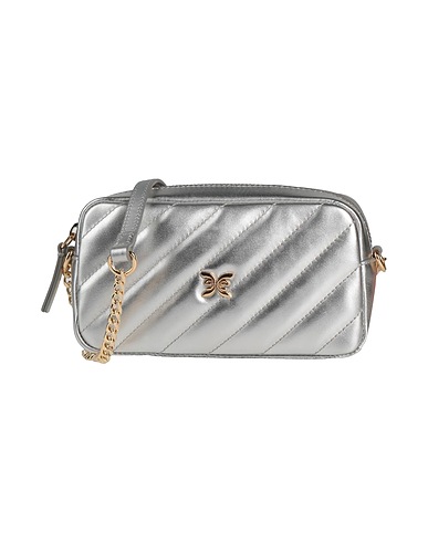 UNGARO Cross-body bags Silver 80% Calfskin, 20% PVC - Polyvinyl chloride