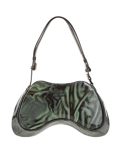 DIESEL Shoulder bag Military green Textile fibers