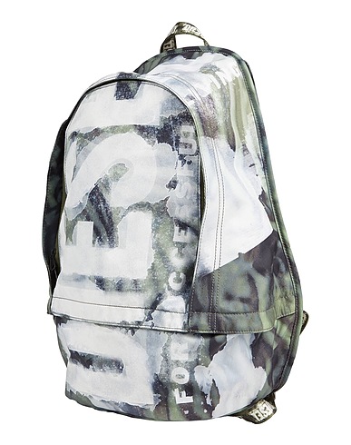 DIESEL Rucksacks Military green Textile fibres