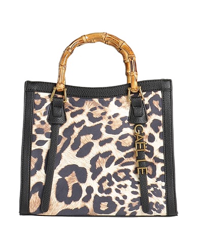 GAëLLE Paris Handbag Black 80% Polyester, 20% Polyurethane