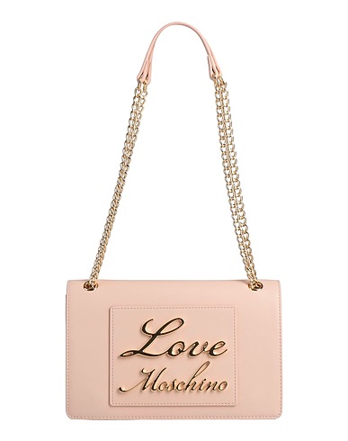 LOVE MOSCHINO Shoulder bag Blush 100% Polyurethane