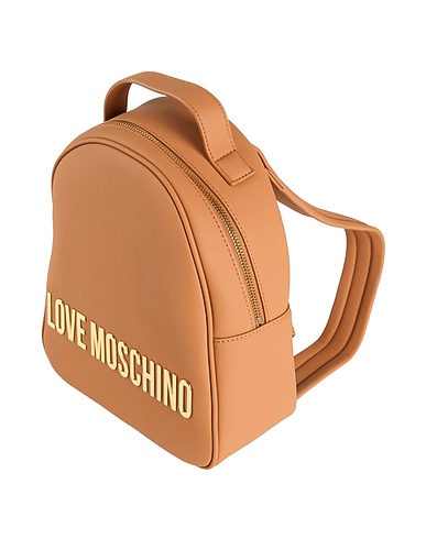 LOVE MOSCHINO Rucksacks Camel 100% Polyurethane