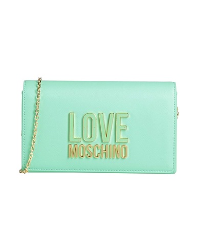 LOVE MOSCHINO Cross-body bags Turquoise 100% Polyurethane