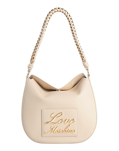 LOVE MOSCHINO Handbag Cream 100% Polyurethane
