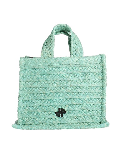 PATOU Handbag Light green 100% Natural raffia, Polyester