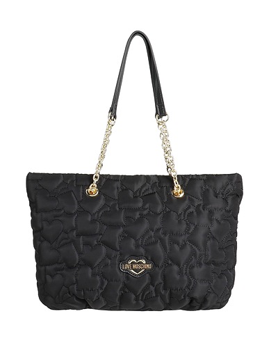 LOVE MOSCHINO Τσάντα χειρός Μαύρο 90% Πολυεστέρας, 10% Πολυουρεθάνη