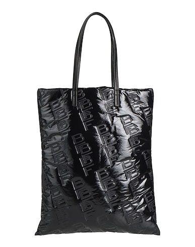 BY FAR Handbag Black 75% Polyester, 10% Cow leather, 9% Nylon, 6% Polyurethane