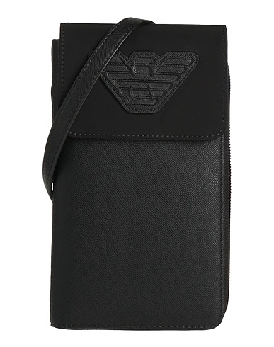 EMPORIO ARMANI Τσάντα ταχυδρόμου Μαύρο 100% Πολυουρεθάνη