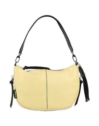 RƎBELLE Handbag Pastel yellow 100% Cow leather