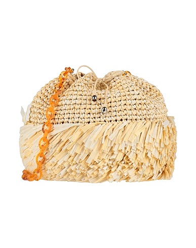 CAROLINA SANTO DOMINGO Borsa a tracolla Beige 100% Viscosa
