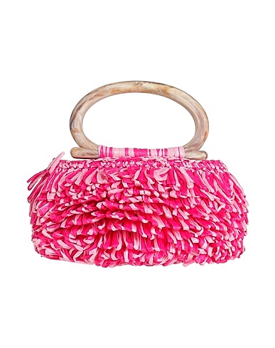 CAROLINA SANTO DOMINGO Handbag Fuchsia 100% Viscose