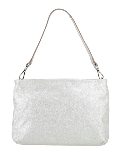 GIANNI CHIARINI Handbag Silver Leather
