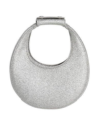 STAUD Handtasche Silber Leder