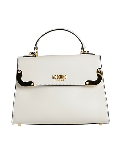 MOSCHINO Handbag Off white Leather