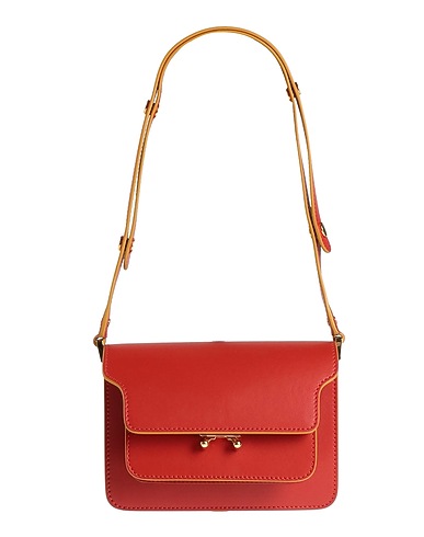 MARNI Borsa a mano Mattone 95% Pelle di bovino, 5% Ottone