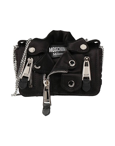 MOSCHINO Cross-body bags Black Textile fibers