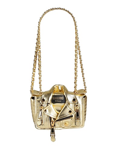 MOSCHINO Shoulder bag Gold Leather
