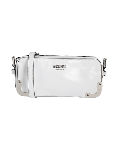 MOSCHINO Umhängetasche Weiß Leder
