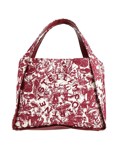 STELLA McCARTNEY Borsa a mano Bordeaux Fibre tessili