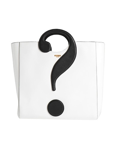 MOSCHINO Handbag White Leather
