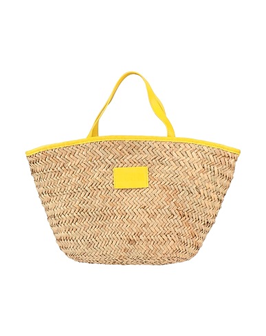 MSGM Handbag Beige 100% Seaweed fibre