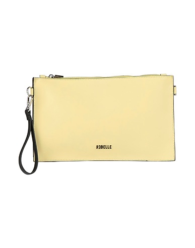 RƎBELLE Handbag Pastel yellow 100% Cow leather